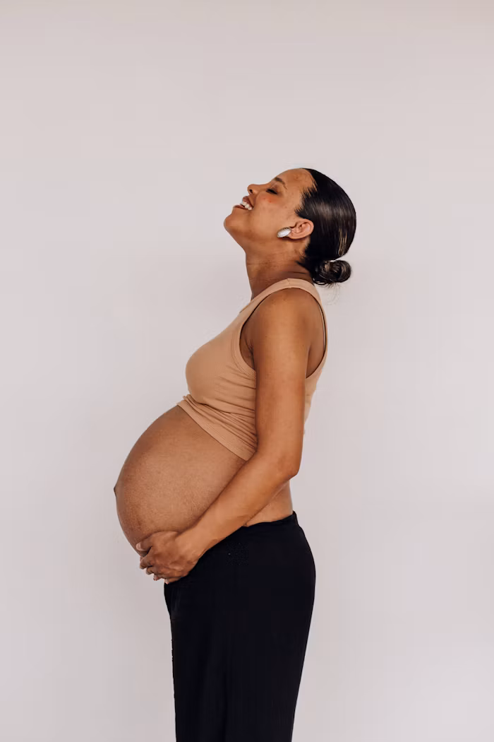 Pregnant mother on her journey